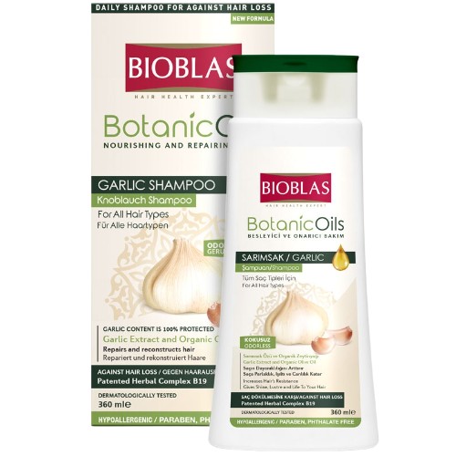 Sampon Botanics Oils Garlic Toate Tipurile 360ml Bioblas