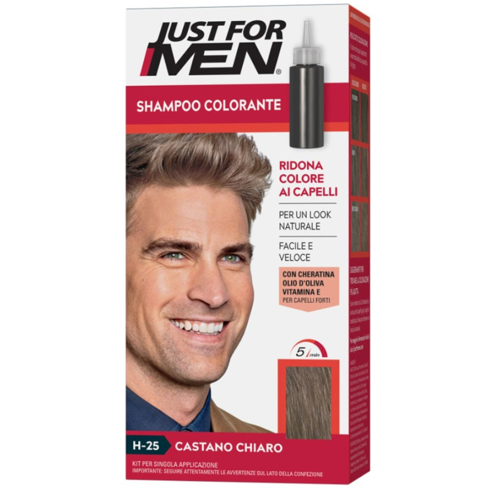 Sampon colorant Castano Chiaro H-25, 66ml, Just For Men