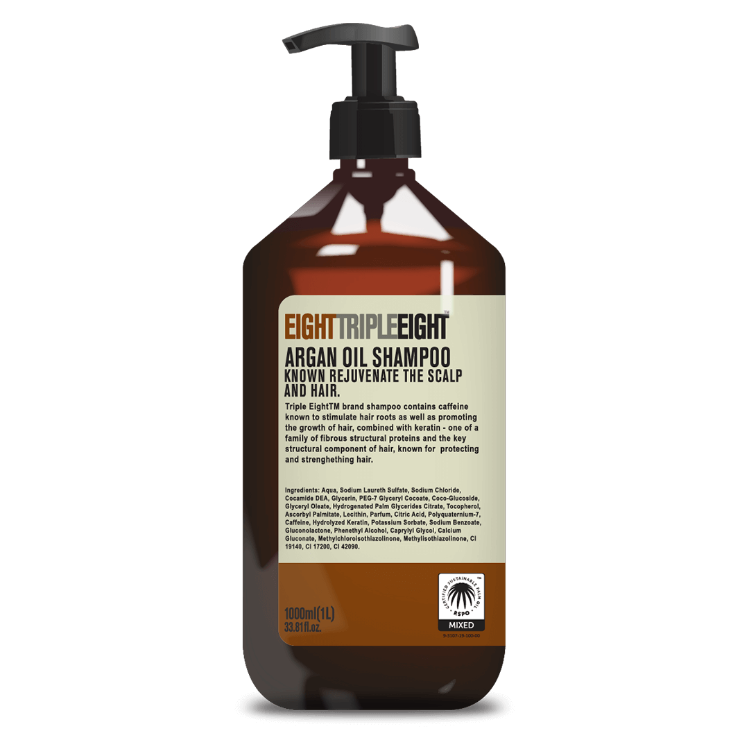 Sampon cu ulei de argan, 1l, Eight Triple Eight