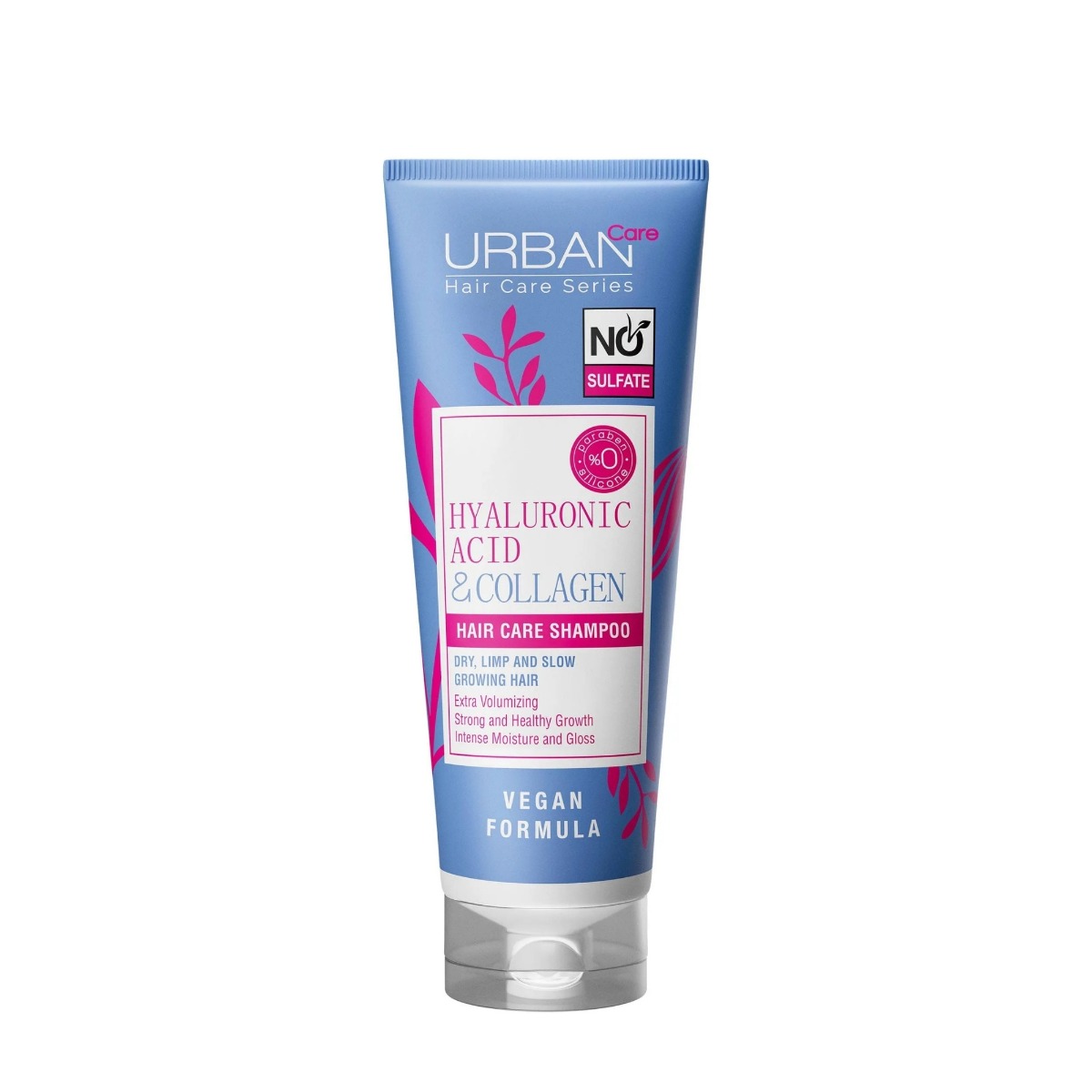 Sampon fara sulfati cu Acid Hialuronic si Colagen, 250ml, Urban Care