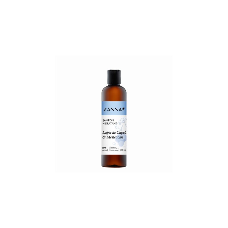 Sampon hidratant cu lapte de capra si mesteacan, 250ml, Zanna