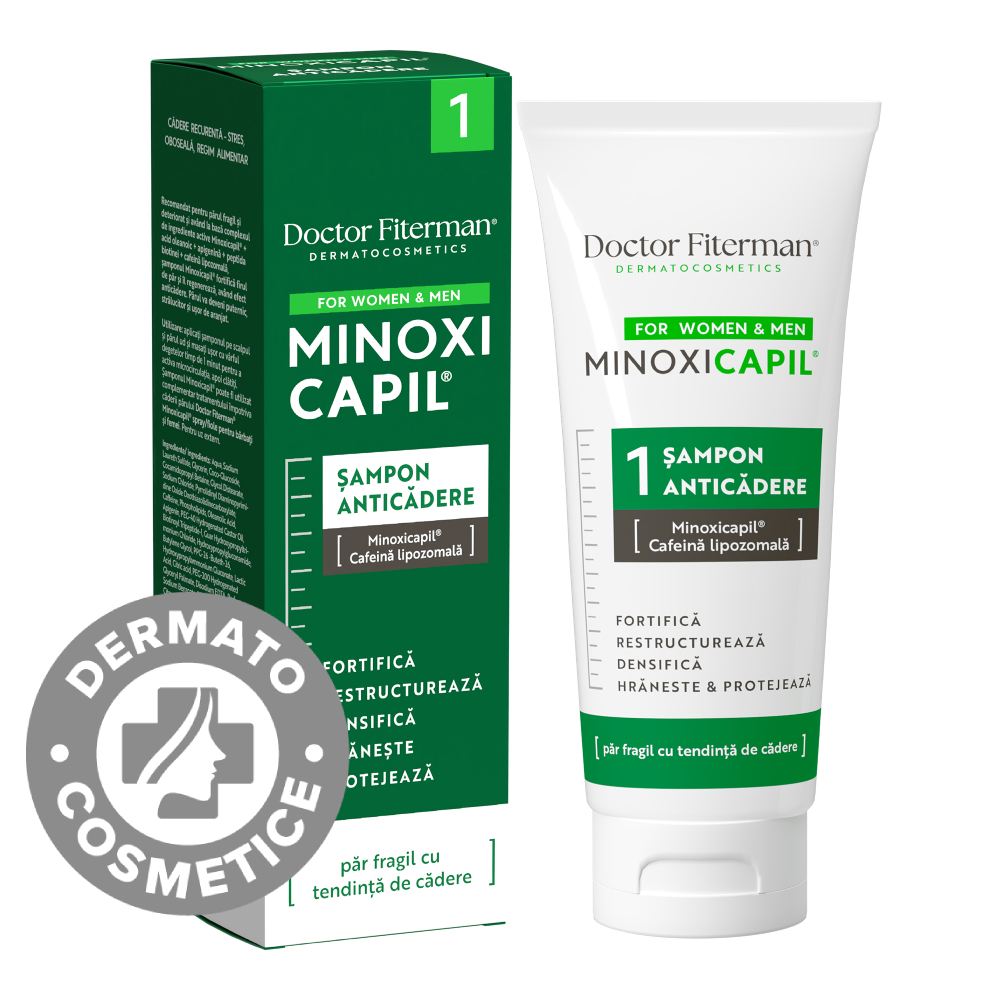 Sampon impotriva caderii parului Minoxicapil, 200ml, Doctor Fiterman