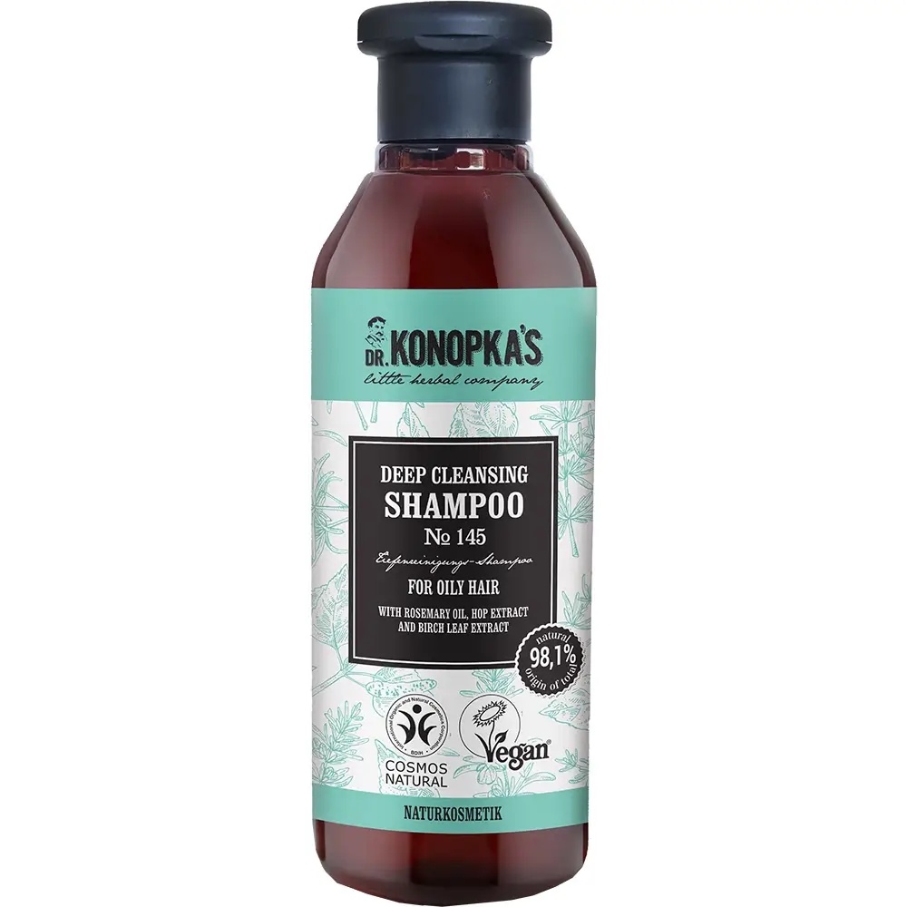 Sampon pentru curatare profunda Nr.145 – volum si prospetime pentru par gras, 280 ml, Dr. Konopka's