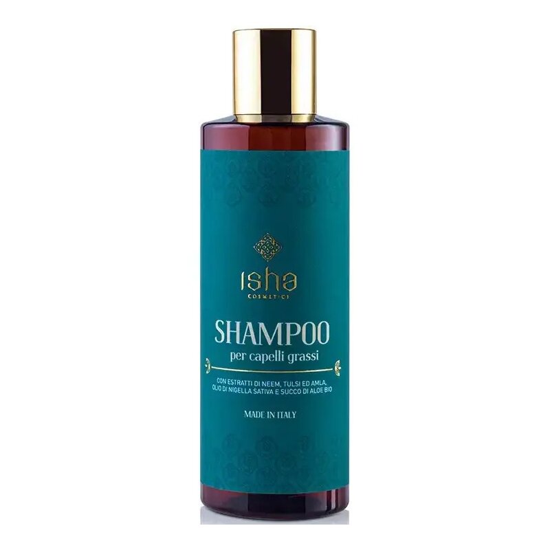 Sampon pentru par gras, 200ml, Isha