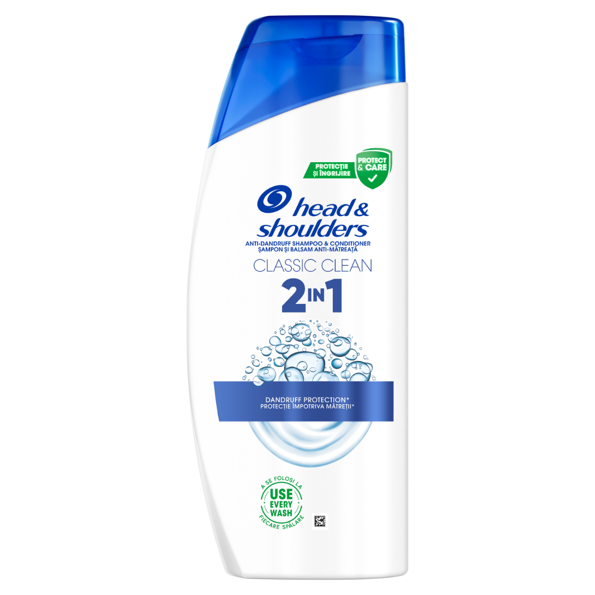 Sampon pentru par normal anti-matreata Classic Clean 2 in 1, 625ml, Head&Shoulders