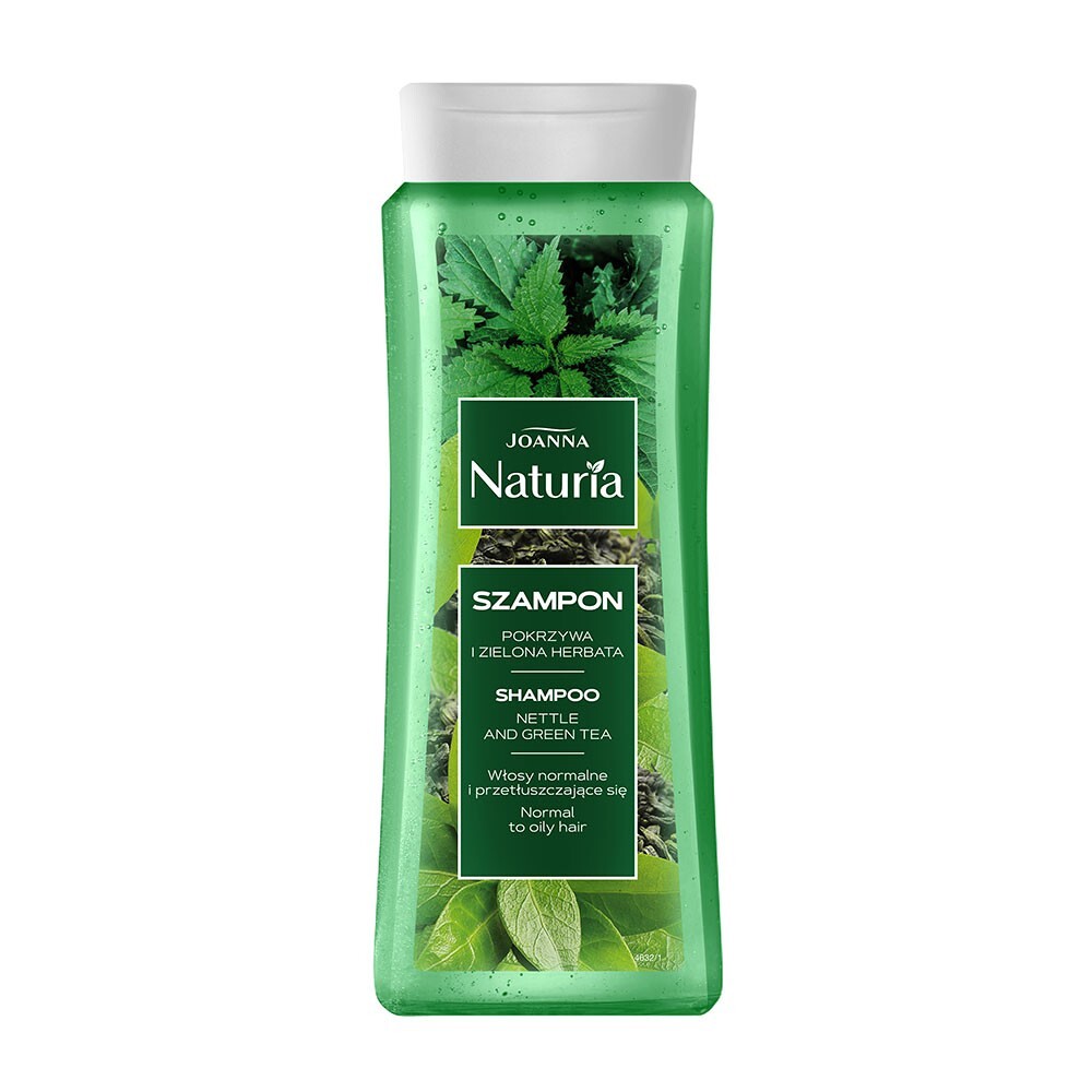 Sampon pentru par normal si gras cu Urzica si ceai verde Naturia, Joanna | 500 ml