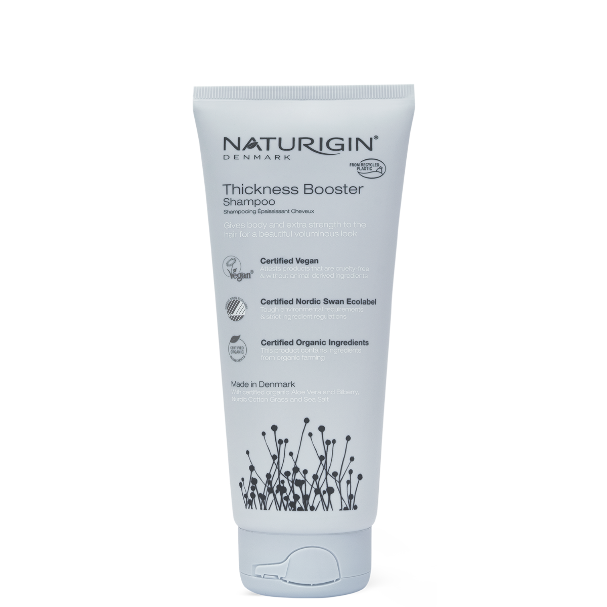 Sampon pentru volum, ingrosarea si fortifierea parului subtire Thickness Booster, 200ml, Naturigin
