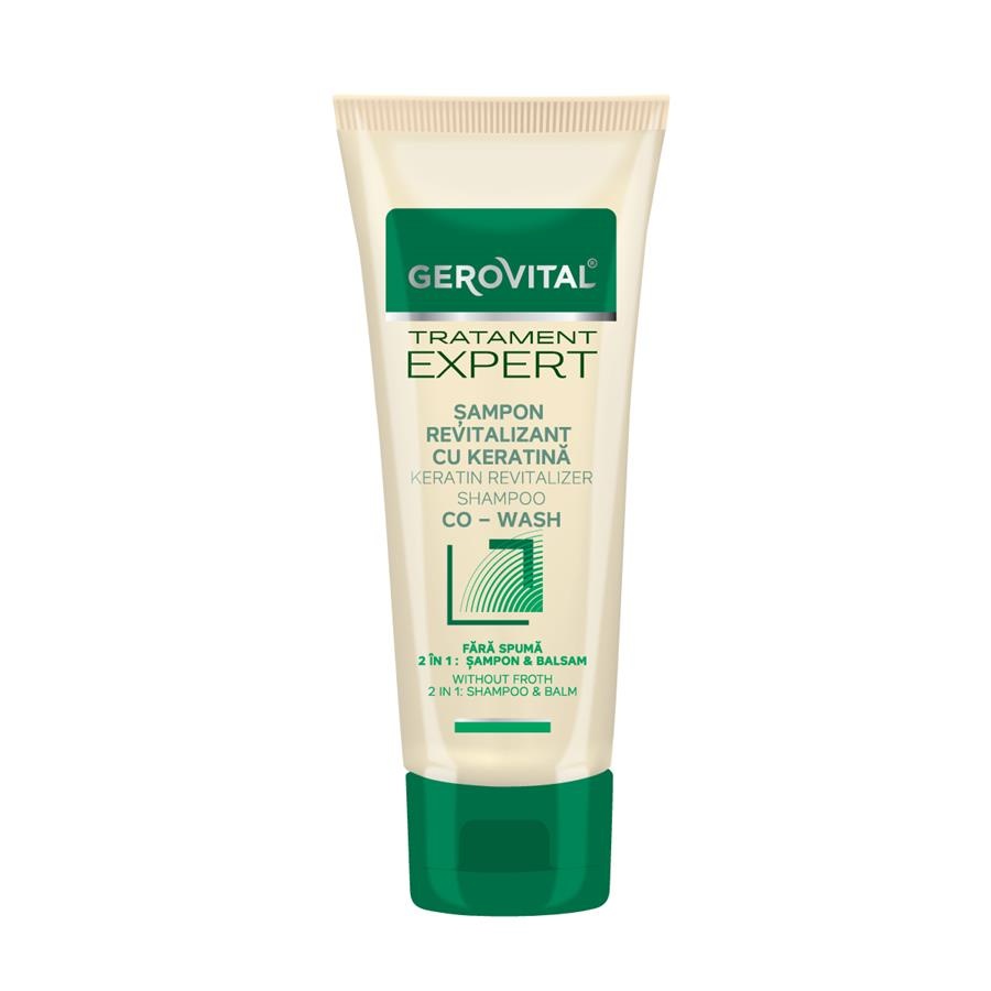 Sampon revitalizant cu keratina 2in1 Co-Wash Tratament Expert, 150 ml, Gerovital 1104