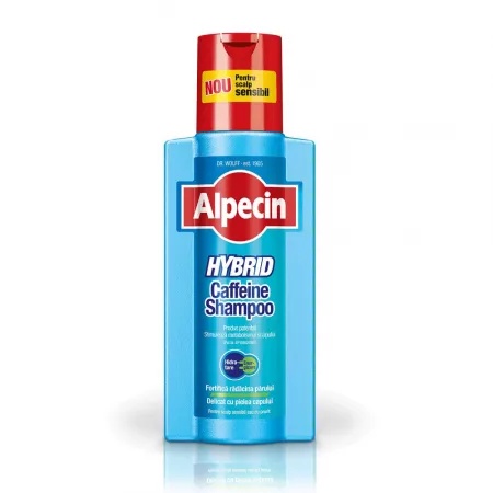 Sampon scalp sensibil cu prurit Hybrid Caffeine, 250 ml – Alpecin