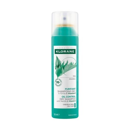 Sampon uscat cu urzica si vitamina E Klorane 150 ml