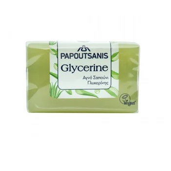 Sapun din glicerina cu parfum de aloe, 125g, Papoutsanis