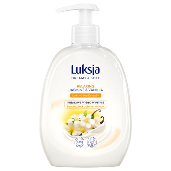 Sapun lichid CREAMY & SOFT cu pompita Relaxing, Luksja | 500 ml