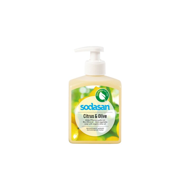 Sapun lichid cu citrice si masline ecologic 300ml Sodasan