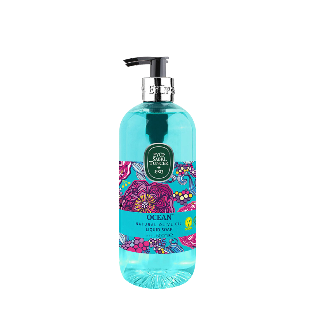 Sapun lichid cu ulei natural de masline Ocean 500 ml, Eyup