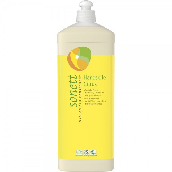 Sapun lichid eco cu lamaie pentru maini si corp, 1L, Sonett
