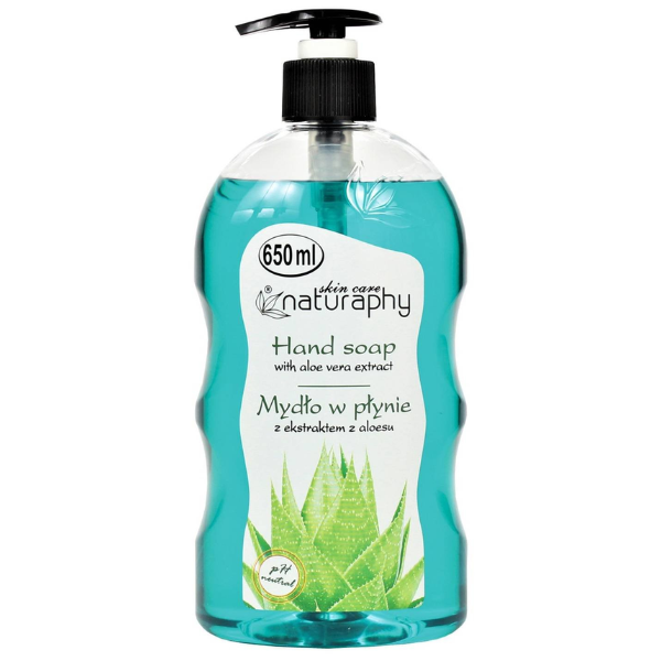 Sapun lichid Glicerina si Extract de Aloe Vera Naturaphy, Blux | 650 ml