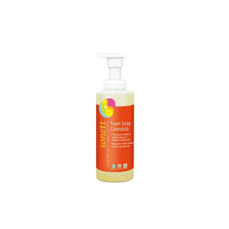 Sapun lichid spumant cu galbenele pentru copii ecologic 200ml Sonett