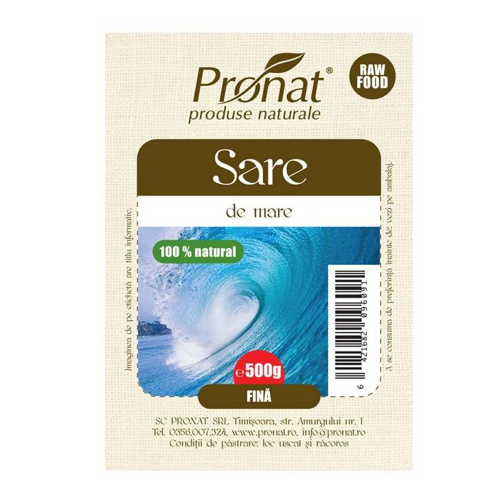 Sarea de mare fina neiodata 500g - Pronat - poza 3