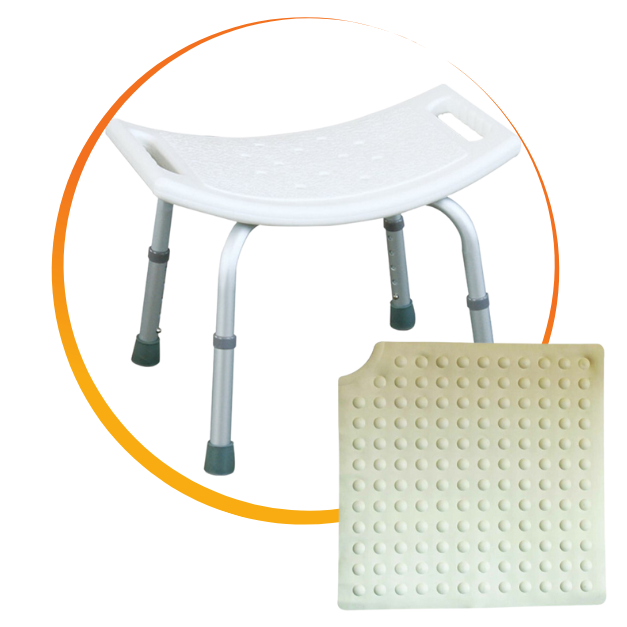 Scaun de baie ajustabil, fara spatar, JL797L