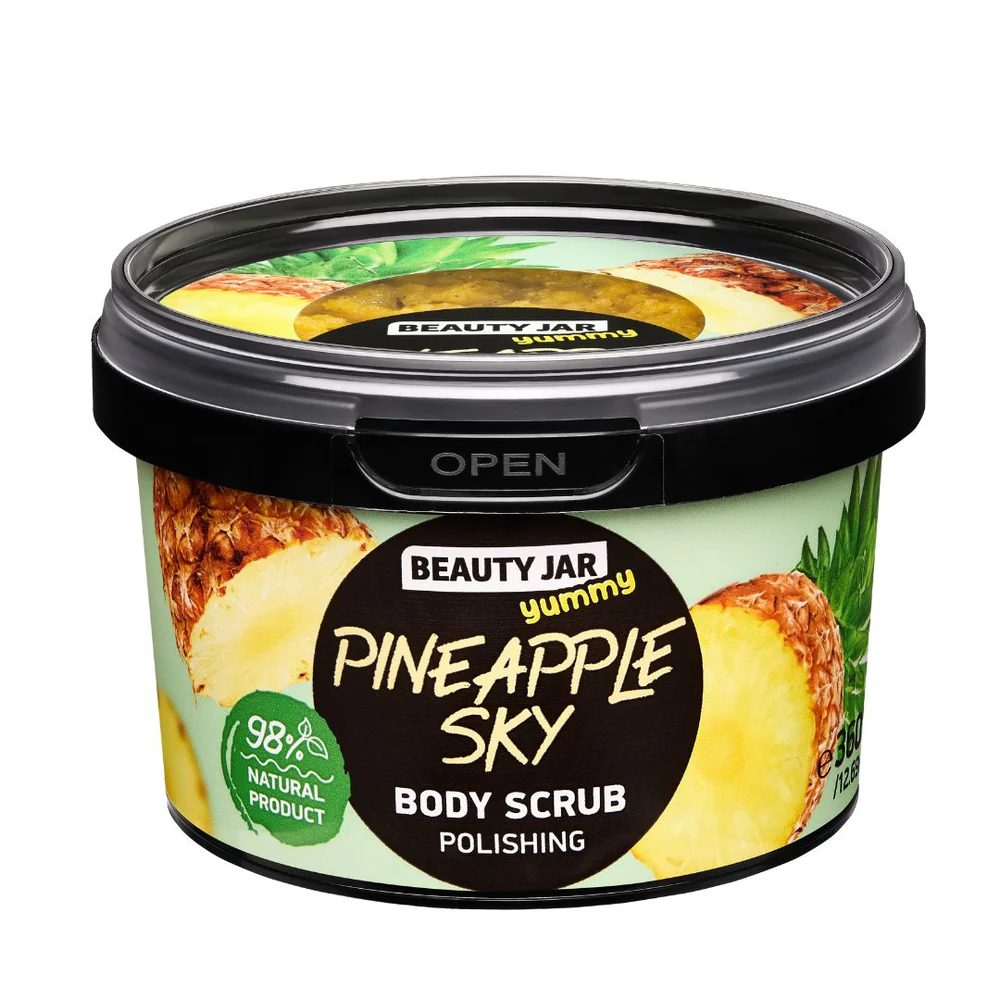 Scrub exfoliant pentru corp Pineapple Sky, 360g, Beauty Jar