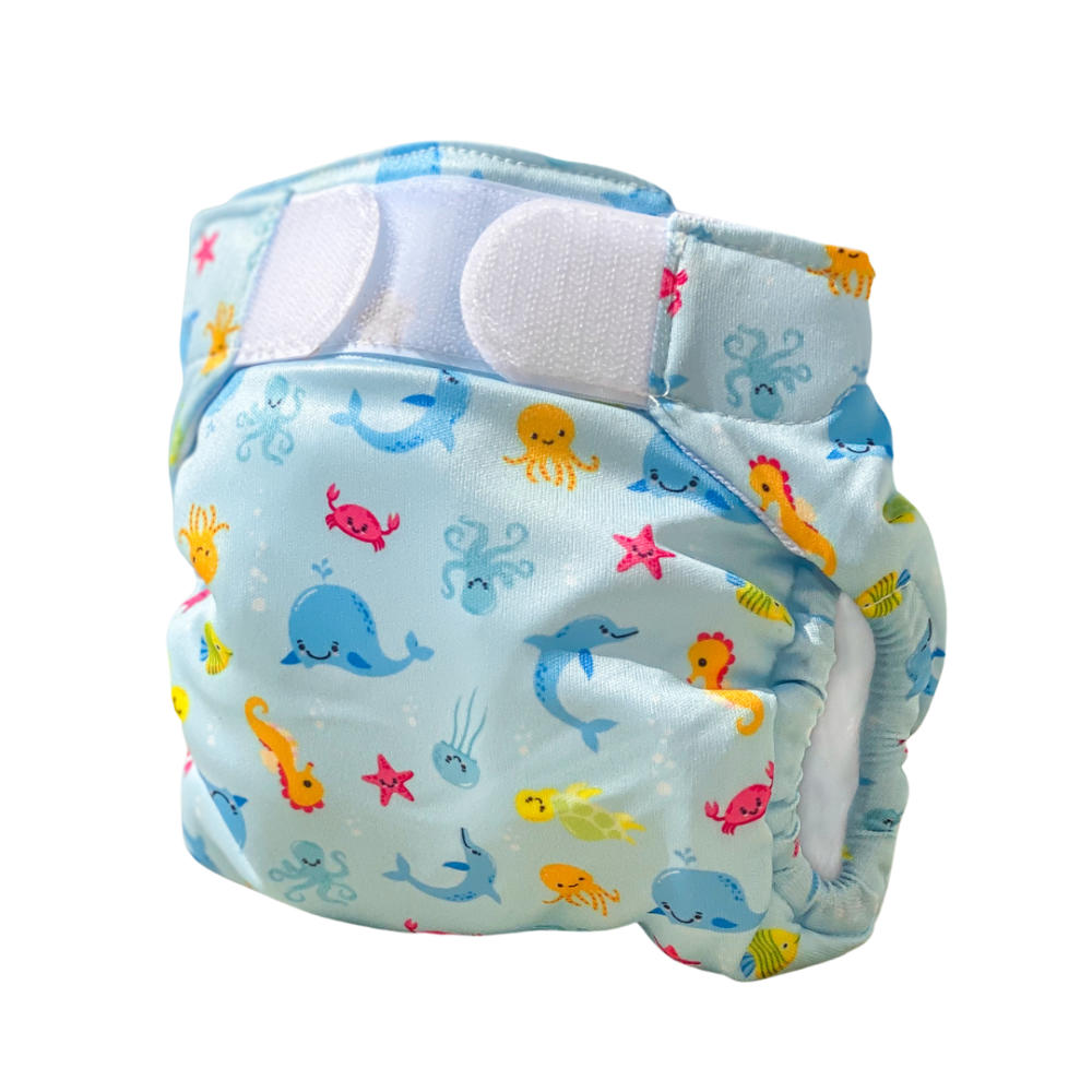 Scutec inot reutilizabil 4–9 kg Albastru, 1 bucata, Freds Swim Academy