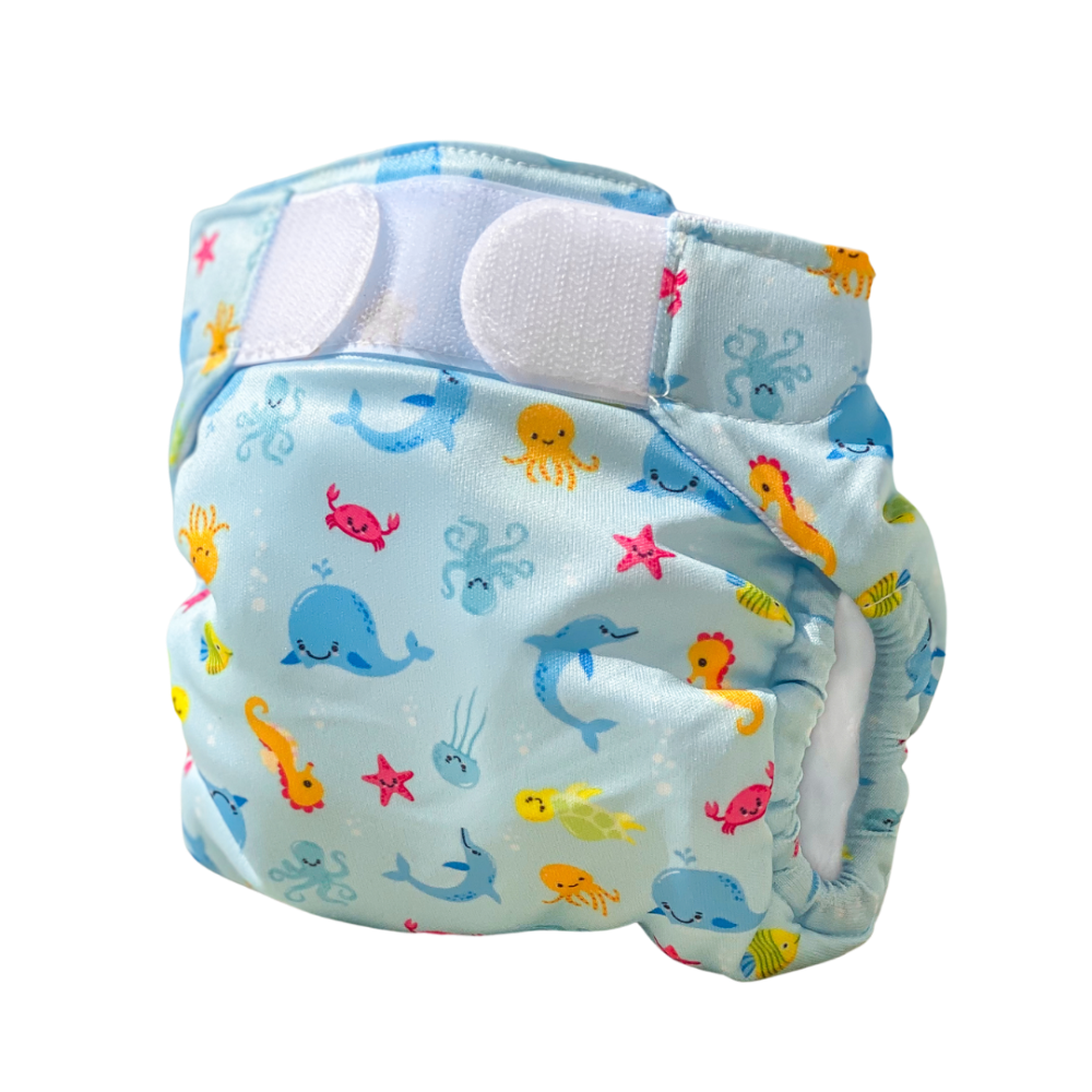 Scutec inot reutilizabil 9-16 kg Albastru, 1 bucata, Freds Swim Academy