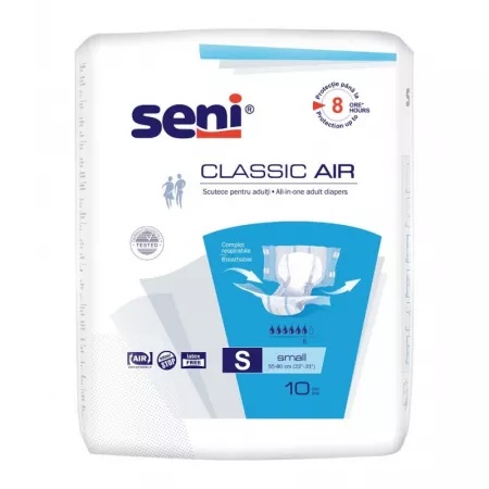 Scutece pentru adulti Classic Air, S, 10 bucati, Seni