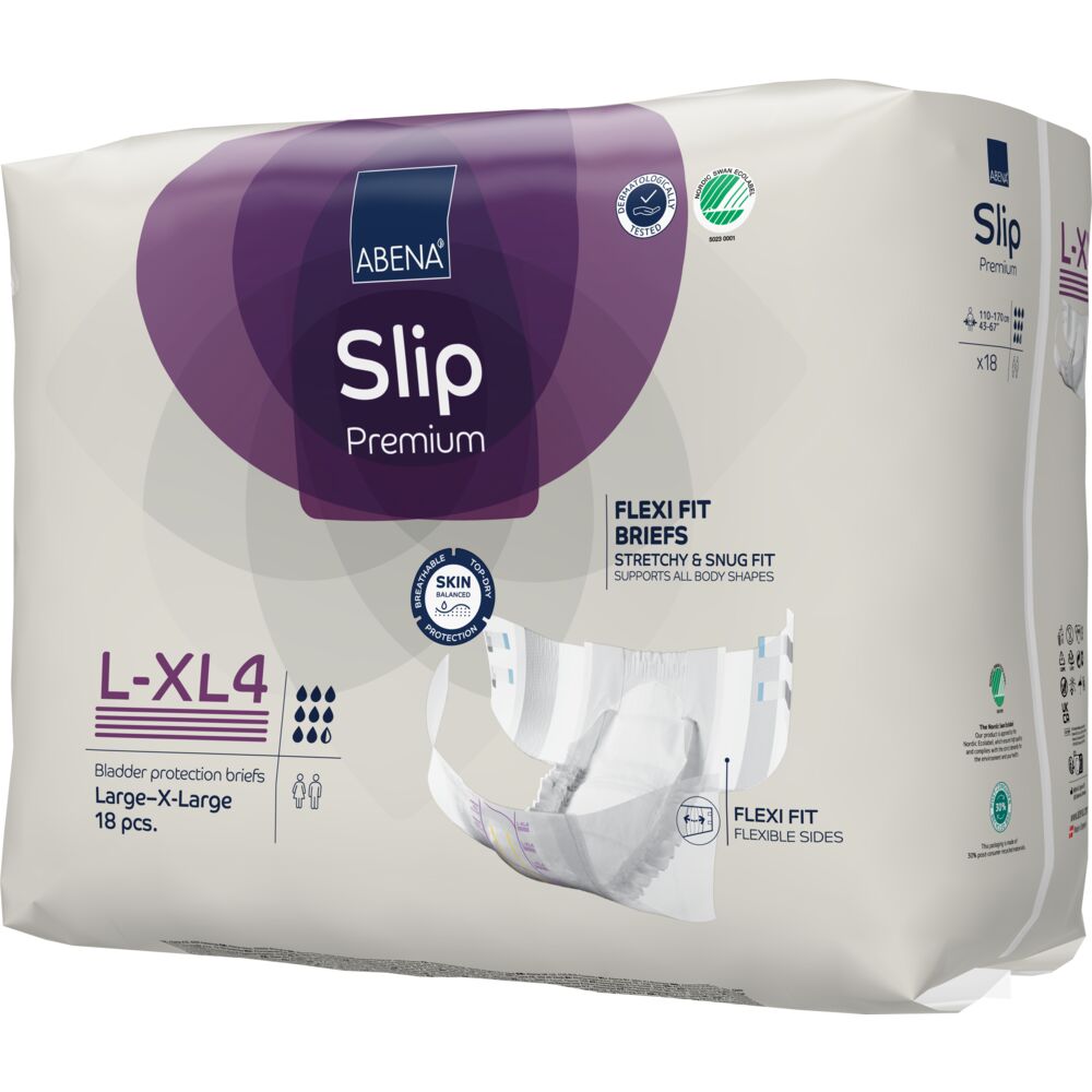 Scutece pentru adulti Premium Flexi Fit L-XL4 cu absorbtie 3800ml, 18 bucati, Abena
