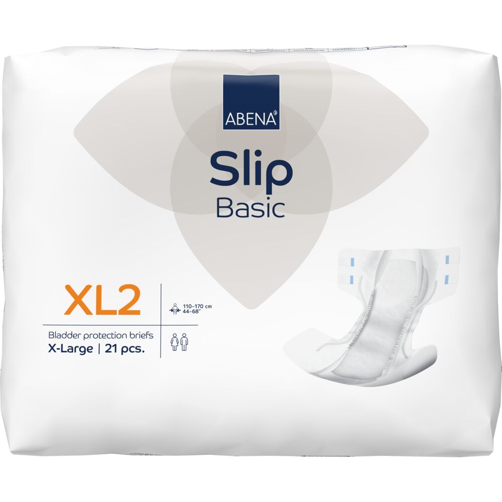 Scutece pentru adulti Slip Basic XL2 cu absorbtie 3300ml, 21 bucati, Abena