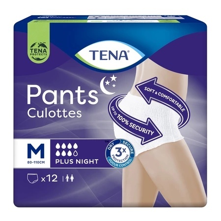 Scutece tip chilot Pants Plus Night, M, 12 bucati, Tena
