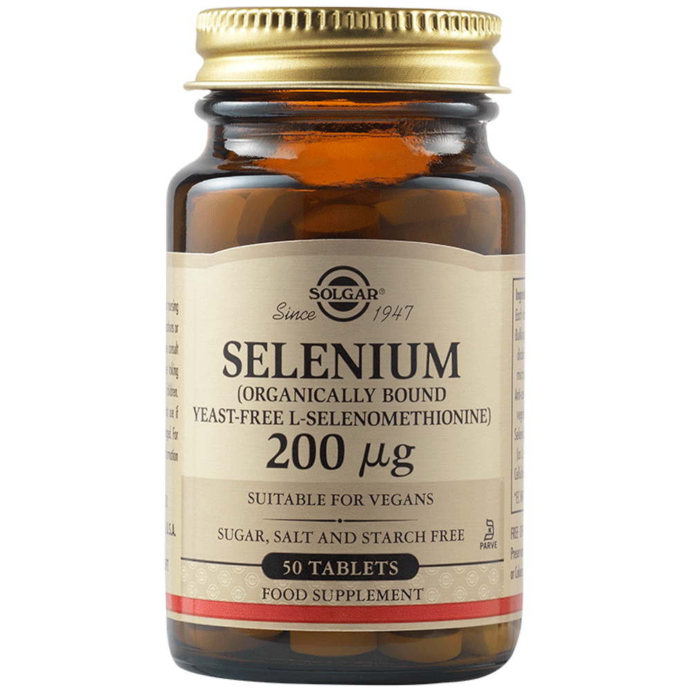 Seleniu 200mcg, 50 tablete, Solgar