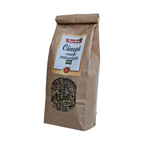 Seminte de canepa nedecorticate, 200g, AdNatura