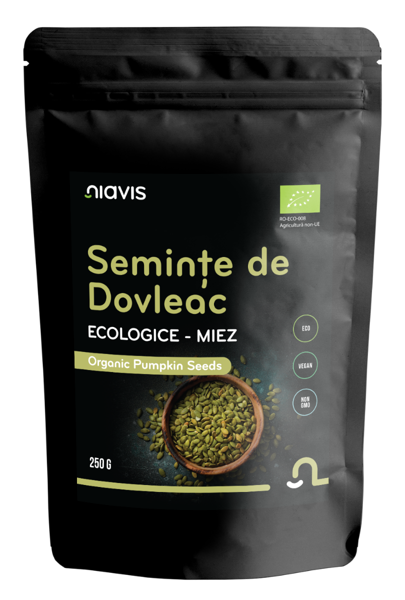 Seminte de dovleac ecologice, 250g, Niavis