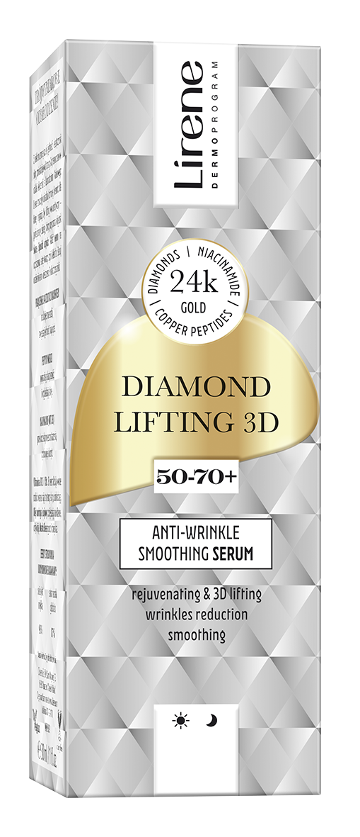 Ser anti-rid cu efect de netezire Diamond Lifting 3D, 30ml, Lirene
