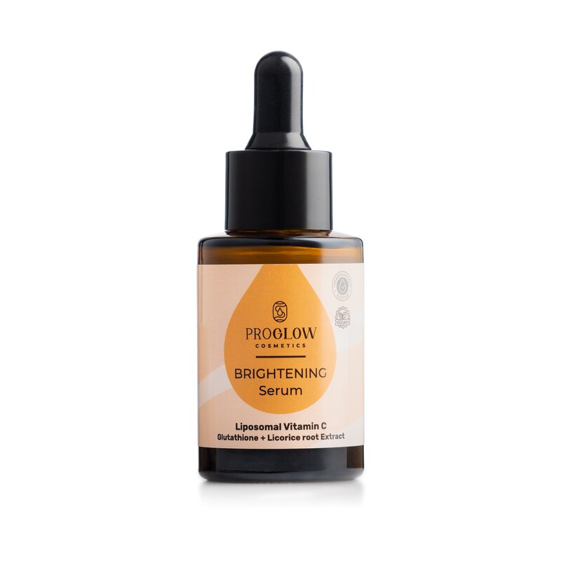 Ser antioxidant, BRIGHTENING Serum cu Vitamina C lipozomala si Glutation, 30ml, ProGlow