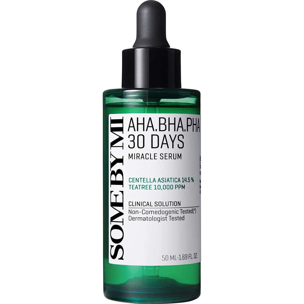 Ser facial AHA-BHA-PHA 30 Days Miracle pentru ten mixt și gras, 50 ml, Some By Mi