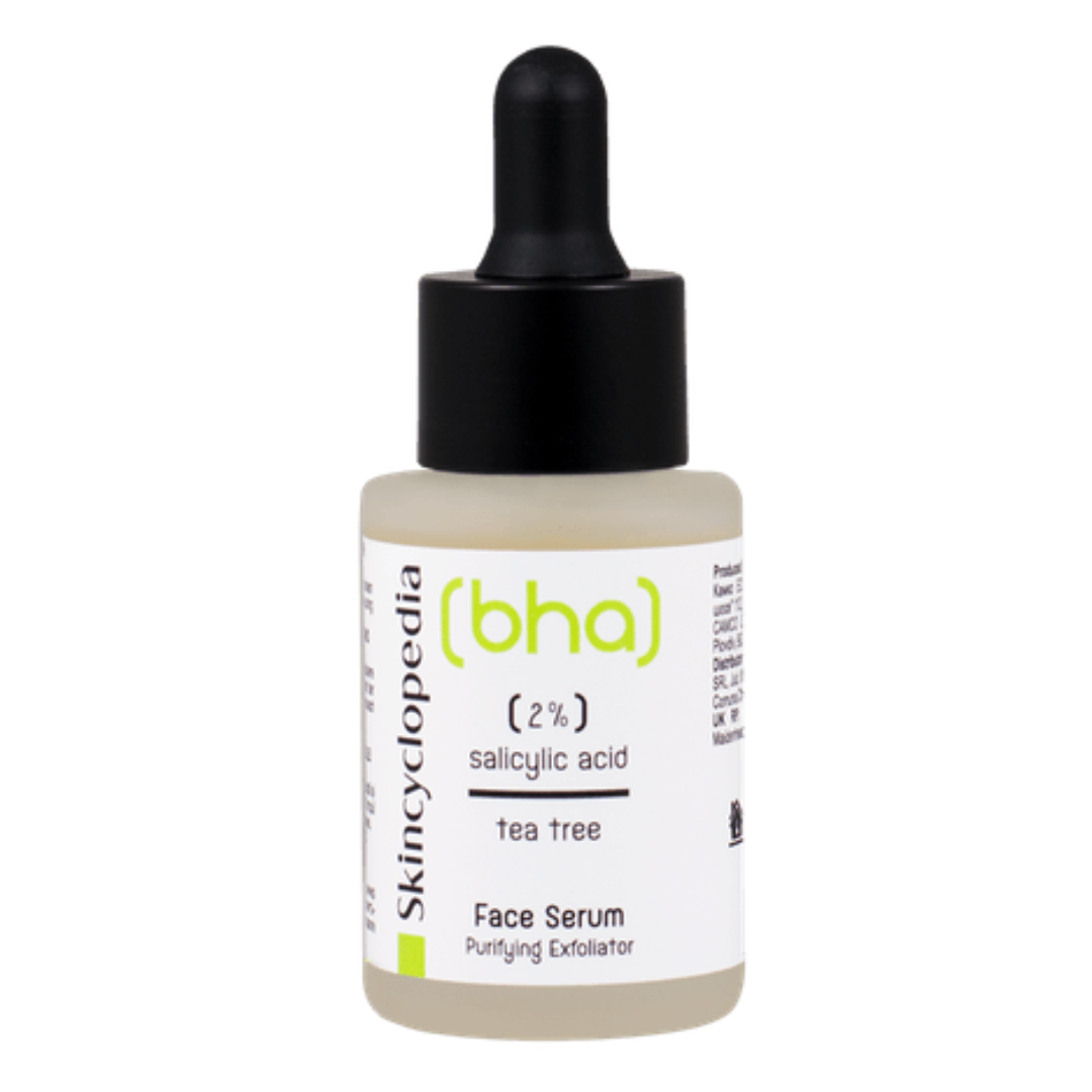 Ser facial cu 2% acid salicilic + ulei arbore de ceai, 30ml, Skincyclopedia