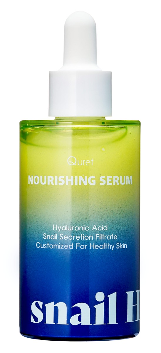 Ser facial nutritiv cu mucus de melc si acid hialuronic, 70ml, Quret