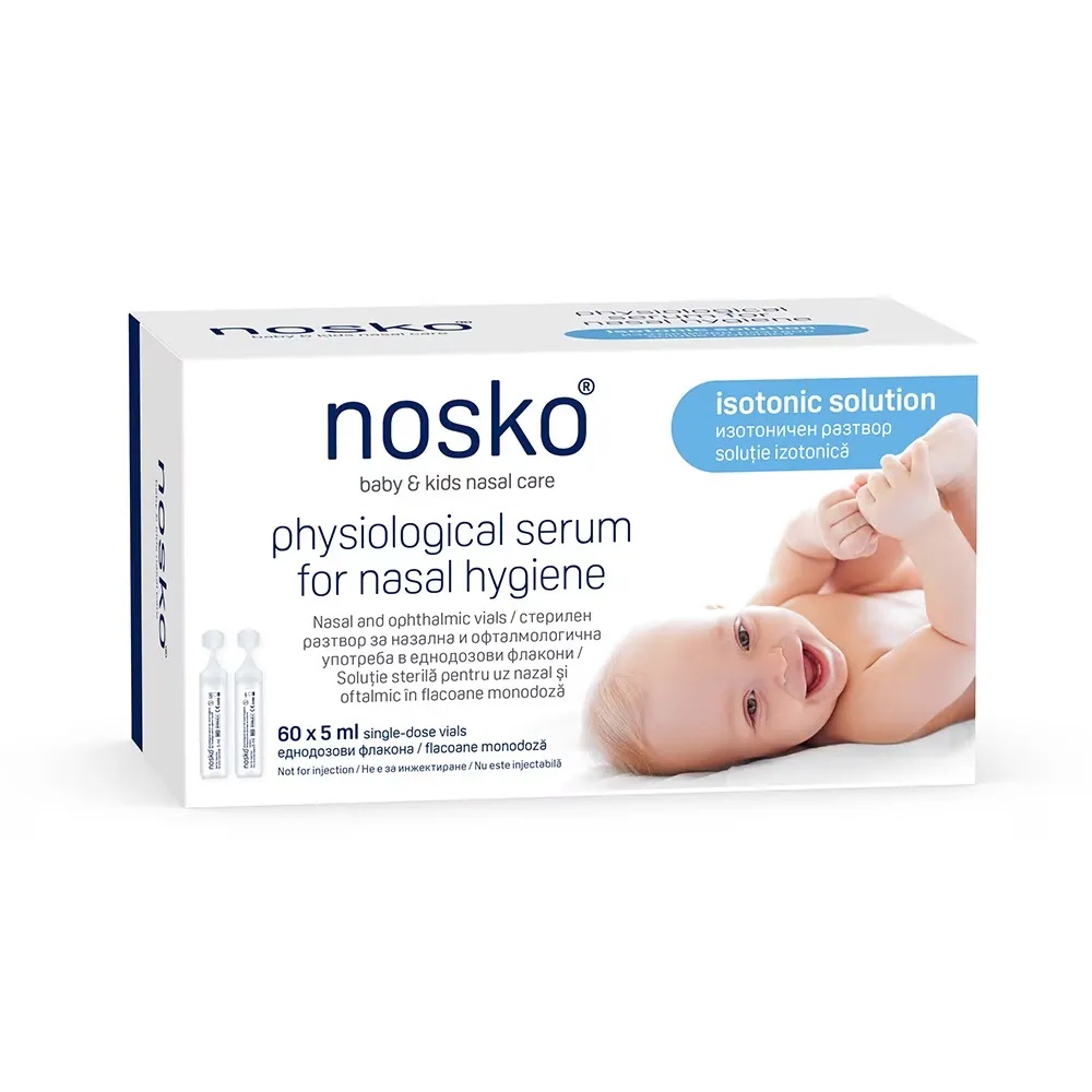Ser fiziologic 5ml, 60 monodoze, Nosko