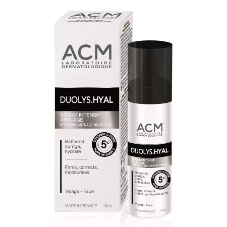 Ser intensiv anti-imbatranire cu vitamina C pura 5%, Duolys Hyal, 15ml, ACM