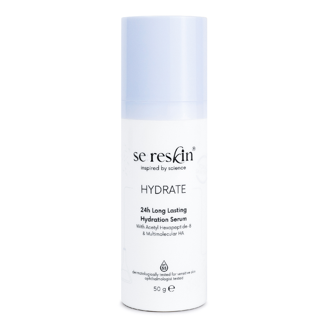 Ser pentru fata hidratant cu peptide si acid hialuronic Hydrate, 30 g, Se:Reskin