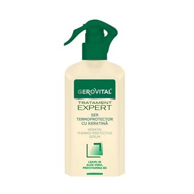 Ser termoprotector cu keratina Tratament Expert, 150 ml, Gerovital 1157