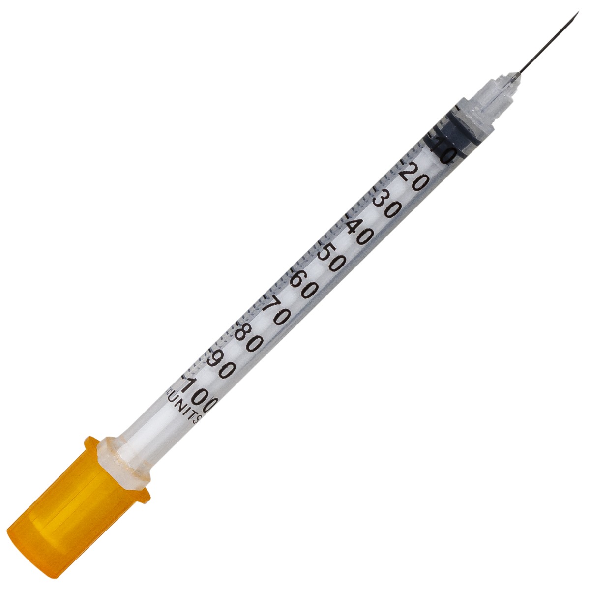 Seringi insulina 1ml PRIMA cu ac fix 27G (0.4x13mm), sterile, 100 bucati
