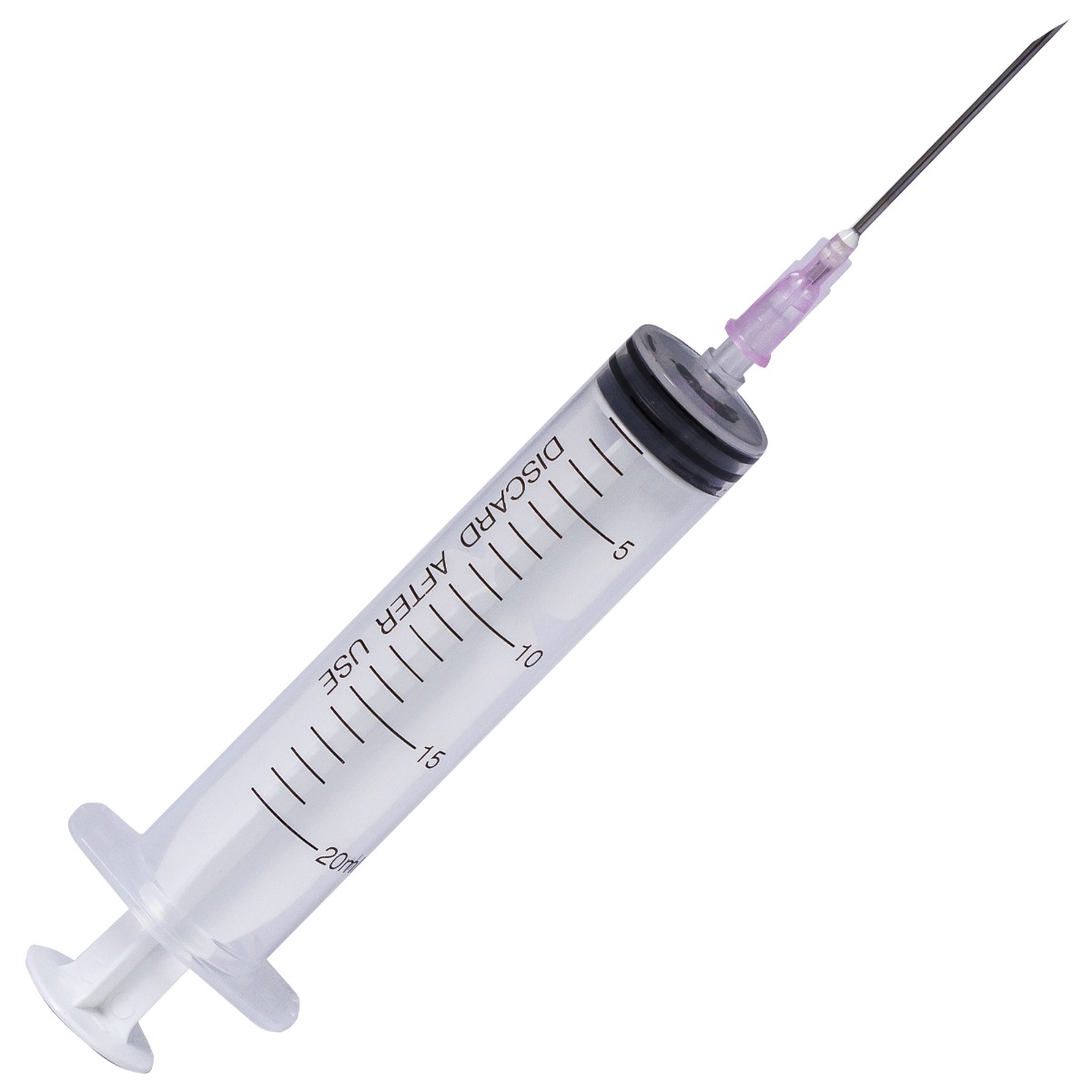 Seringi Luer Slip 20ml, PRIMA, cu ac roz, 50 bucati