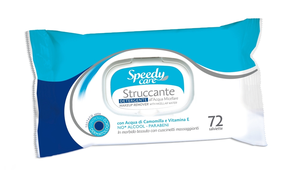 Servetele demachiante cu apa micelara Speedy Care, O-Pac | 72 buc