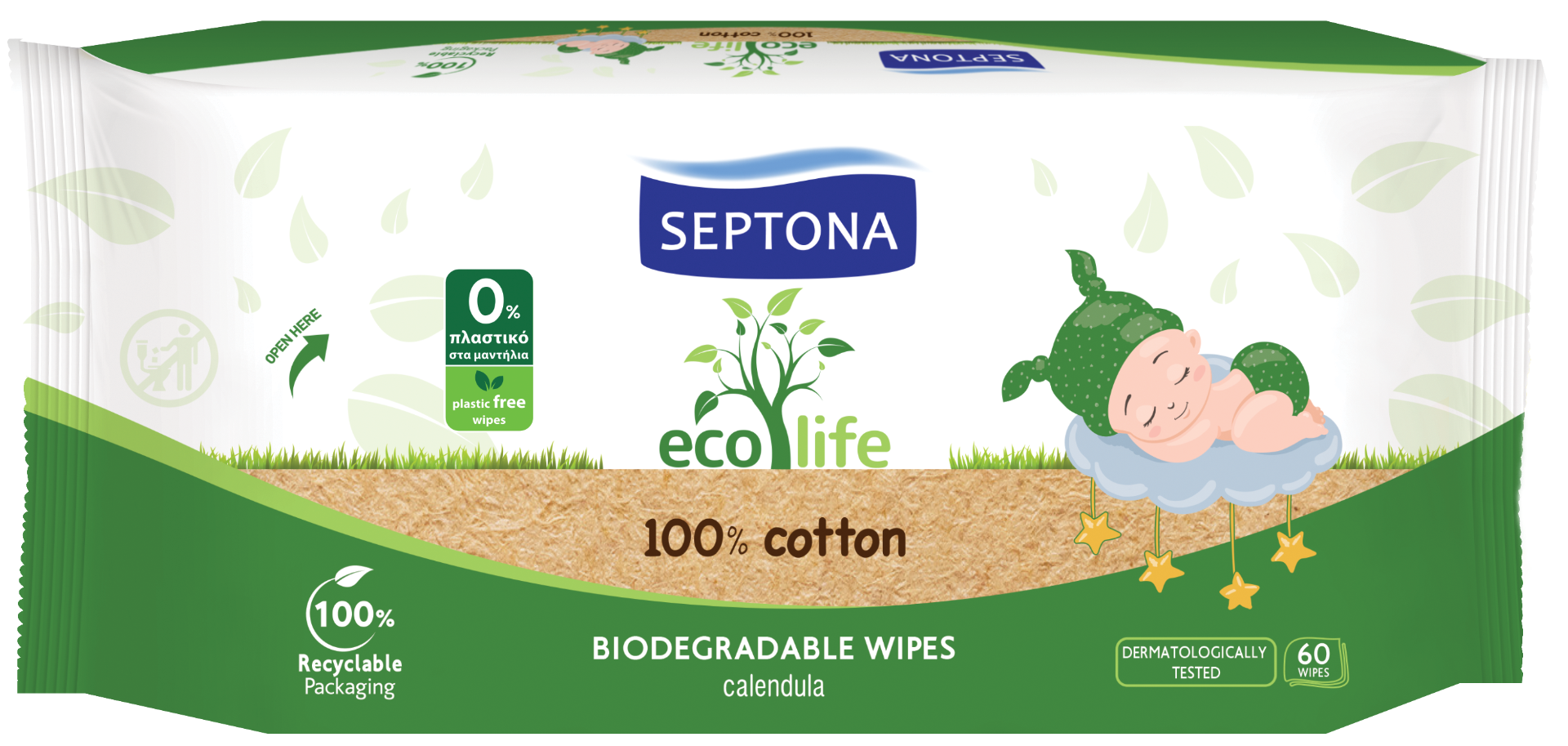 Servetele ecolife, 60 bucati, Septona