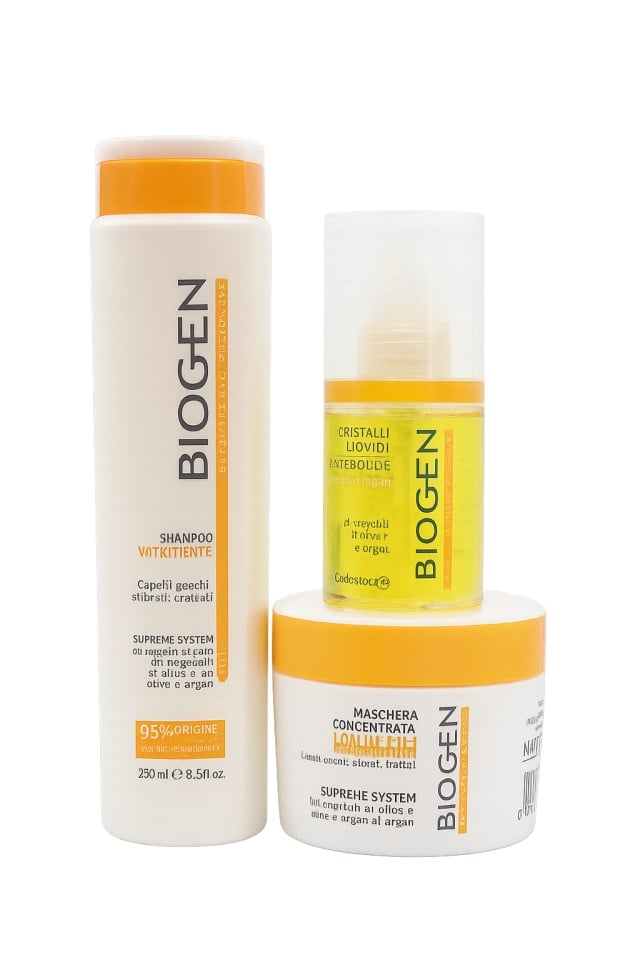 Set Biogen pentru Păr – Șampon 250 ml + Mască 200 ml + Ulei Cristalli Liquidi 75 ml