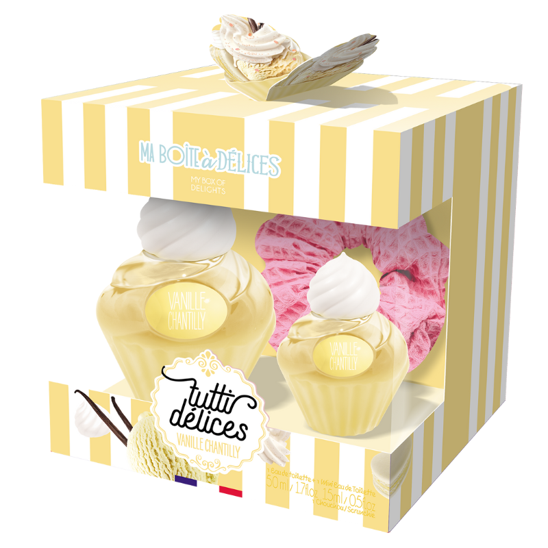 Set cadou dama Tutti Delices Vanille Chantilly, Corania | EDT 50 ml + EDT15 ml + accesoriu par