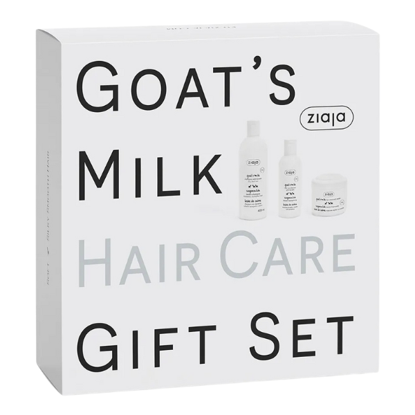 Set Goat's Milk: sampon cu keratina si lapte de capra 400 ml + balsam 200 ml + masca 200 ml, Ziaja