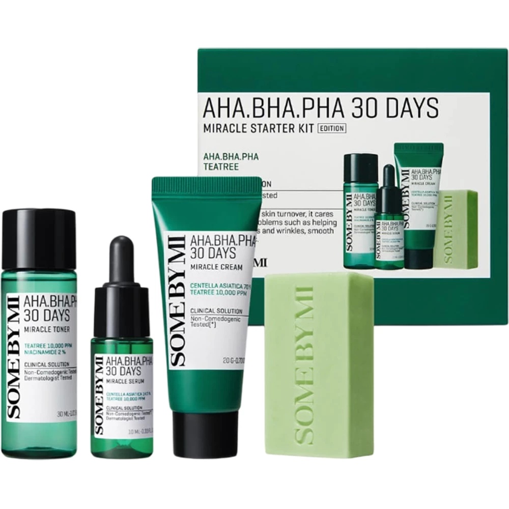 Set ingrijire ten acneic AHA BHA PHA 30 Days Miracle Starter Kit, Some By Mi